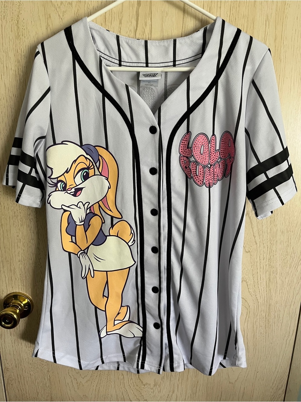 Warner Brothers Looney Tunes Lola Bunny Sparkle Jersey Sz XL